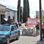 Marcha de maestros y padres de familia en contra de las reformas en Jerez