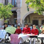 Marcha de maestros y padres de familia en contra de las reformas en Jerez