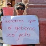 Marcha de maestros y padres de familia en contra de las reformas en Jerez