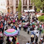 Marcha de maestros y padres de familia en contra de las reformas en Jerez