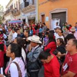 Marcha de maestros y padres de familia en contra de las reformas en Jerez