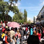 Marcha de maestros y padres de familia en contra de las reformas en Jerez