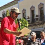 Marcha de maestros y padres de familia en contra de las reformas en Jerez