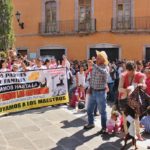 Marcha de maestros y padres de familia en contra de las reformas en Jerez