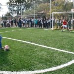 Inaugura Pepe Pasteles cancha de pasto sintético en el Cetis 114 Jerez