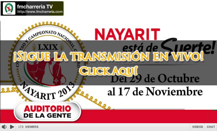 Transmisión en vivo del Nacional Charro Nayarit 2013 por FMCharreria