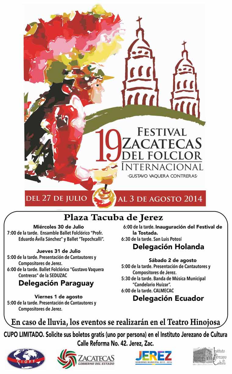 Festival Zacatecano del Folclor Internacional en Jerez