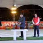 Inauguran pista de hielo en Guadalupe