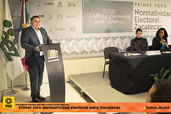 PRD presente en el primer foro Normatividad Electoral para Zacatecas