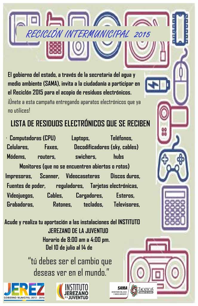 Invitan a participar en el reciclón 2015