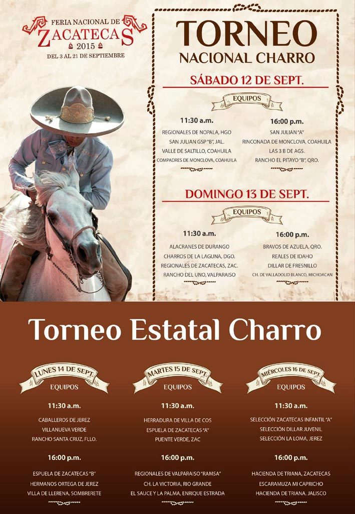 Programa Charro FENAZA 2015