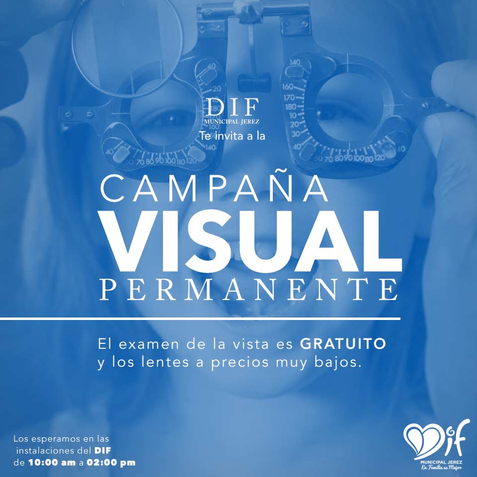 DIF de Jerez invita mañana viernes a la campaña visual permanente