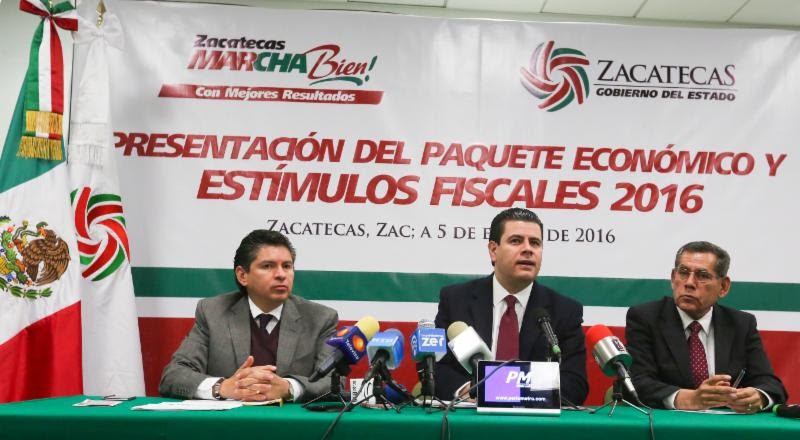 Sin nuevos impuestos para Zacatecas en 2016